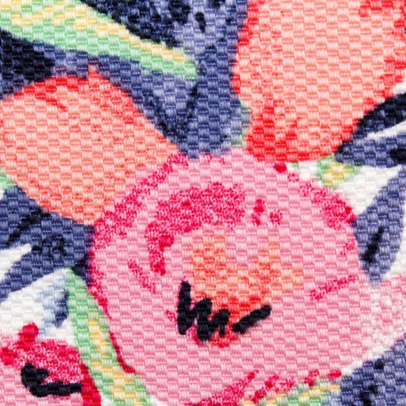 Talbots Tulip Floral Split Neck Shift Dress - Picture 12 of 16